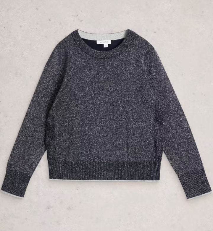 KATIE SPARKLE JUMPER DARK NAVY