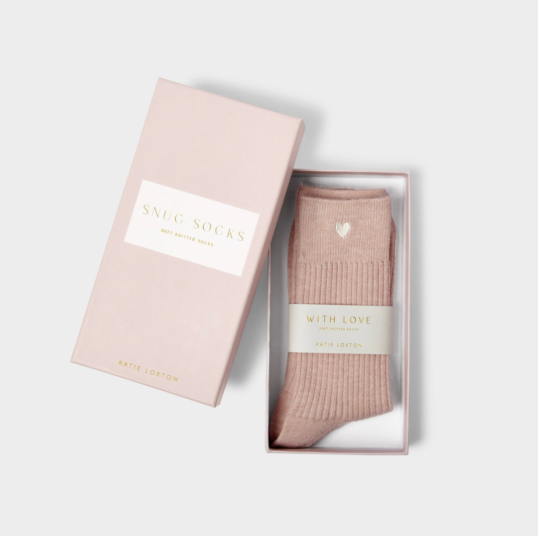 SOCKS GIFT BOX IN BLUSH PINK