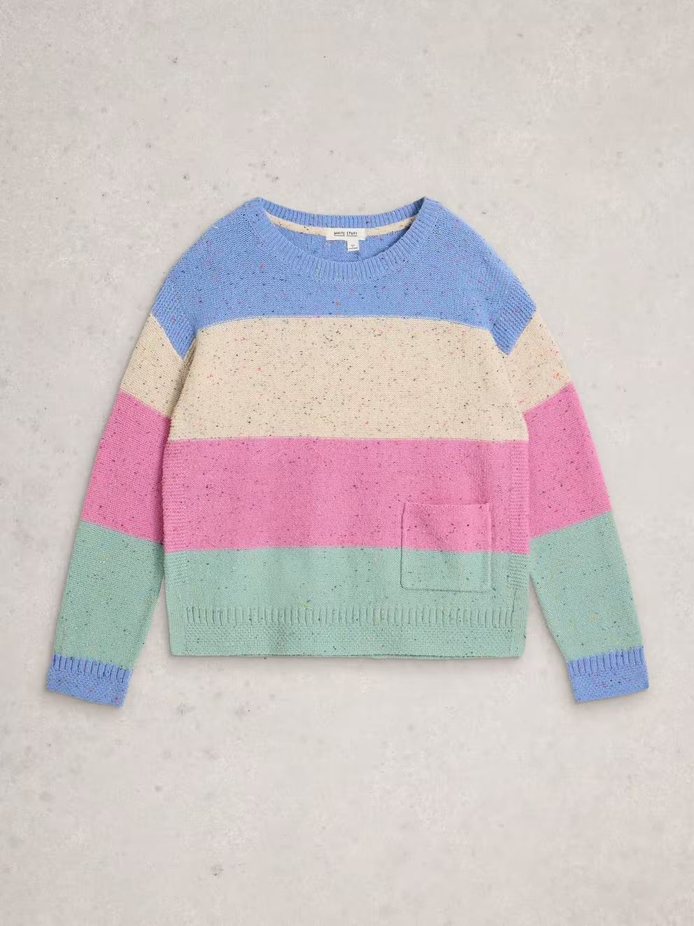 VICTORIA STRIPE JUMPER NAT MLT