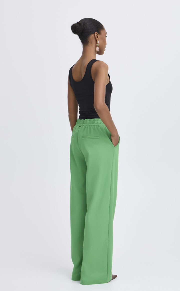 RIZETTA WIDE TROUSERS LEPRECHAUN
