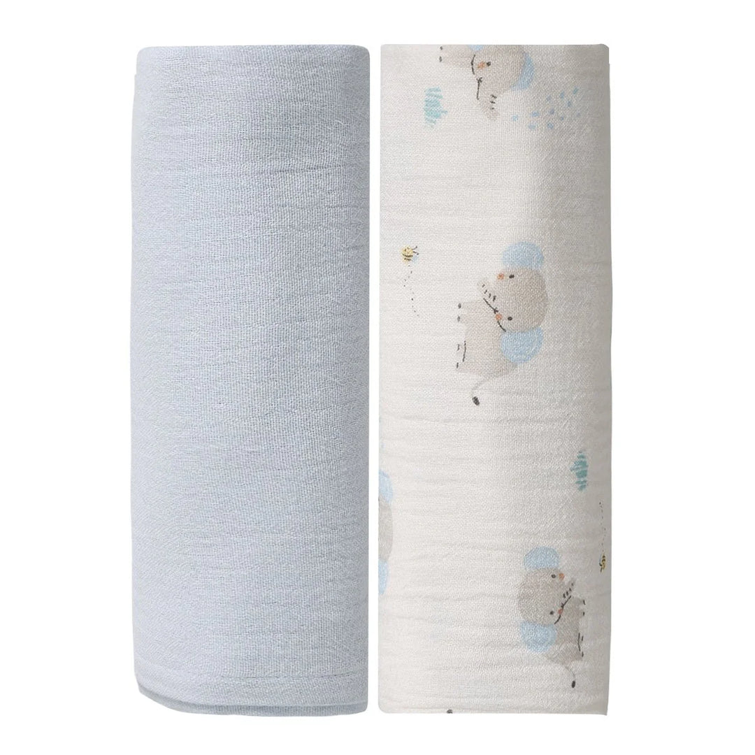 MUSLIN BLANKET 2PK