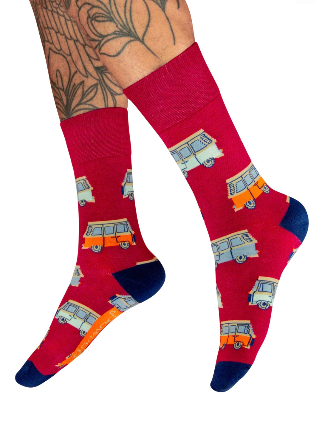 MENS VINTAGE VAN FUCHSIA  SOCKS SIZE 8-12