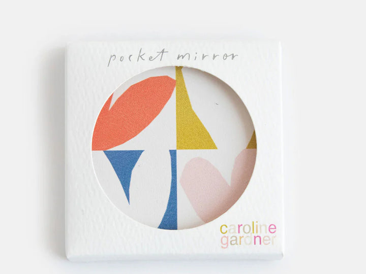 MULTI CHECKMATE HEARTS SQUARE POCKET MIRROR