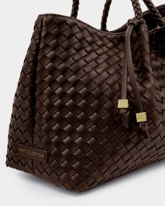 NOVA SMALL SHOULDER TOTE | CHOCOLATE