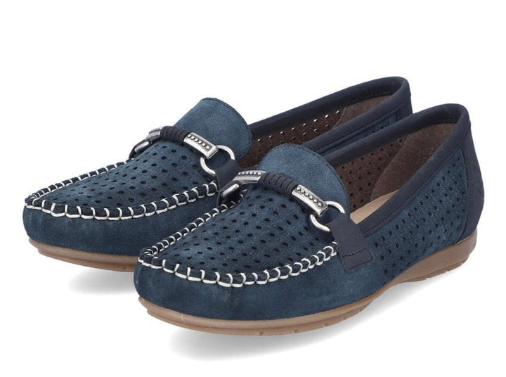 NAVY BLUE SLIP ON LOAFER