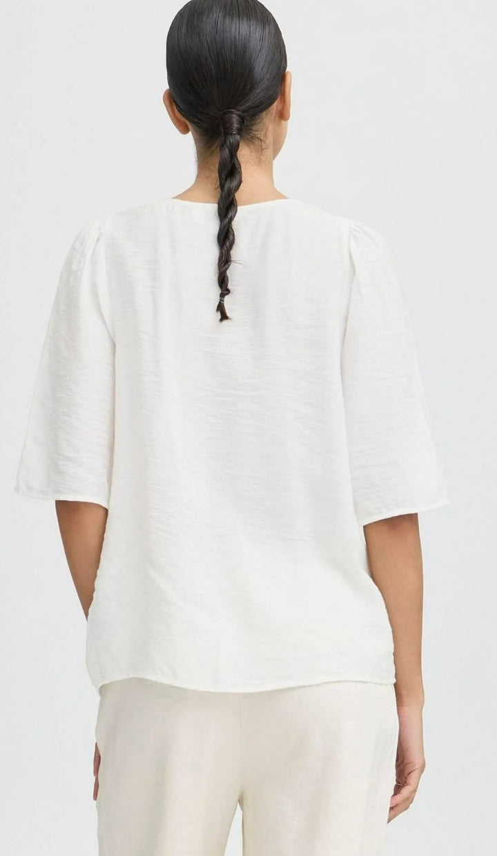 HAVALA SL BLOUSE MARSHMALLOW