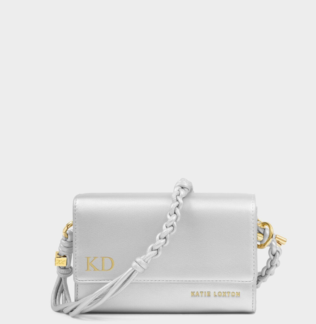 ARDEN BRAIDED MINI BAG| SILVER