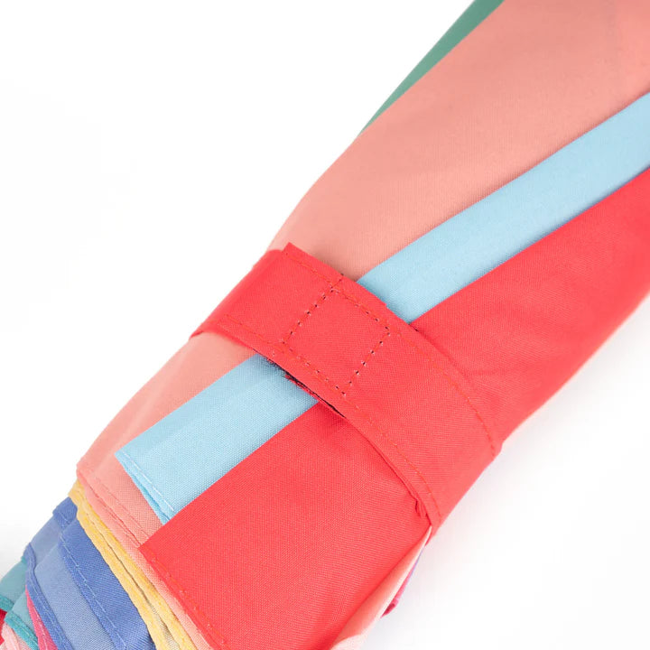 WATERLOO RECYCLED POLYESTER BRIGHT RAINBOW UMBRELLA