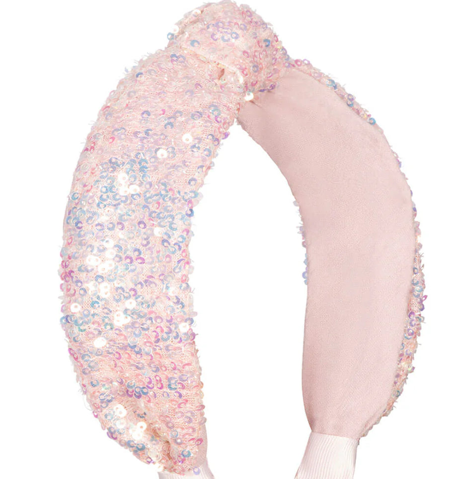 SEQUIN KNOTTED HAIRBAND