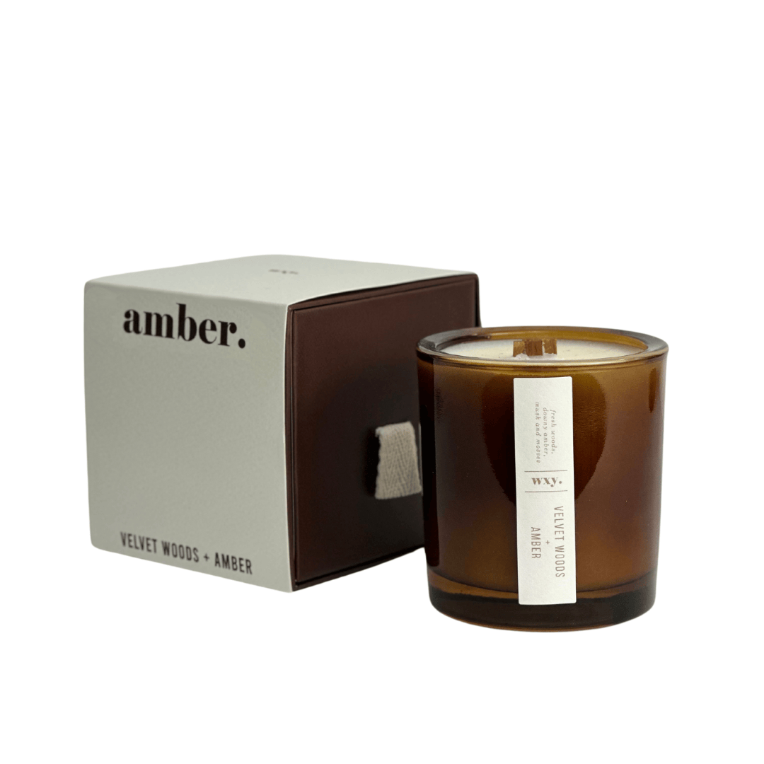 Amber 5oz Candle - Velvet Woods & Amber