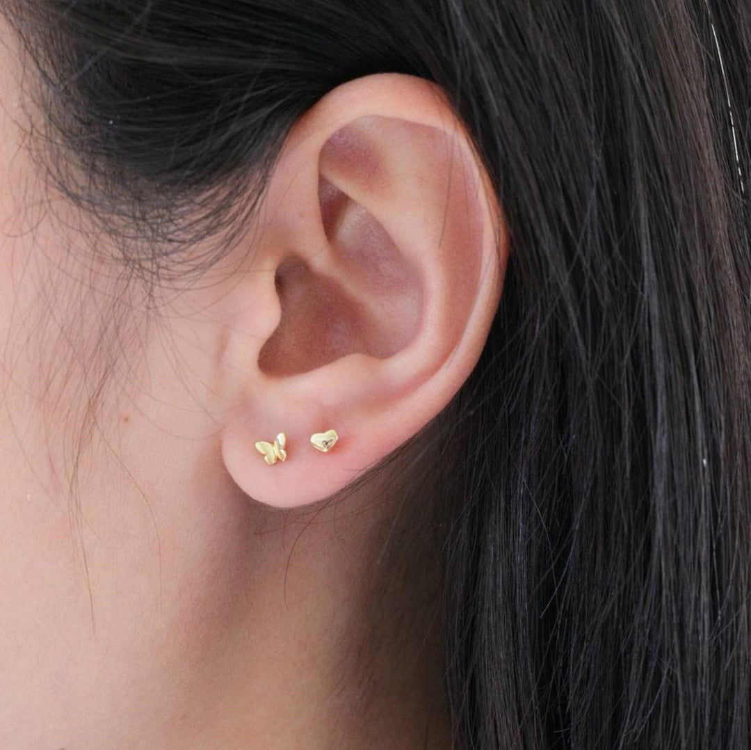 BT016 Earrings In A Message Bottle 'believe in magic': Silver