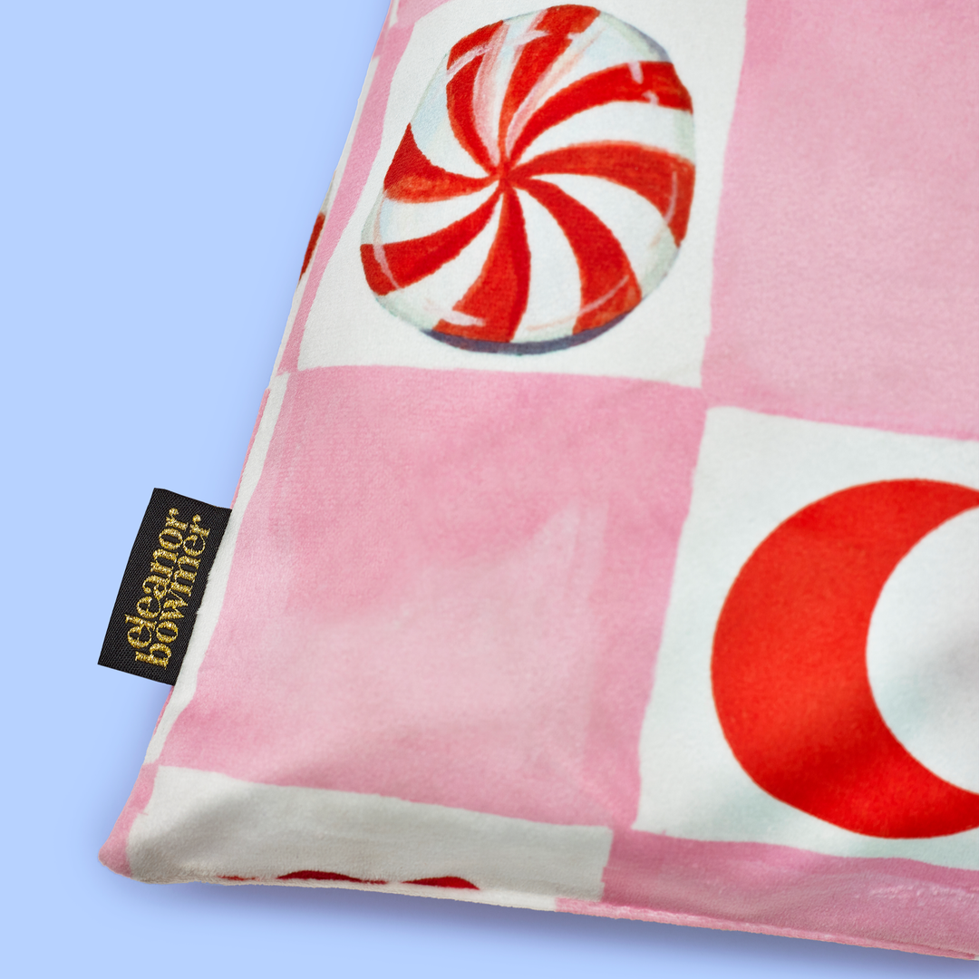 Kissmas Checkerboard Velvet Santa Sack