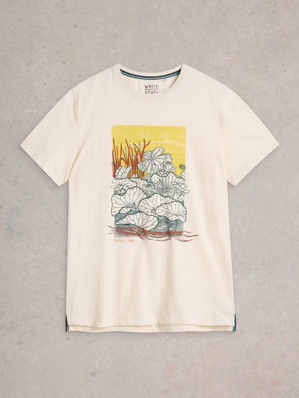 LILYPAD GRAPHIC TEE WHITE PRINT