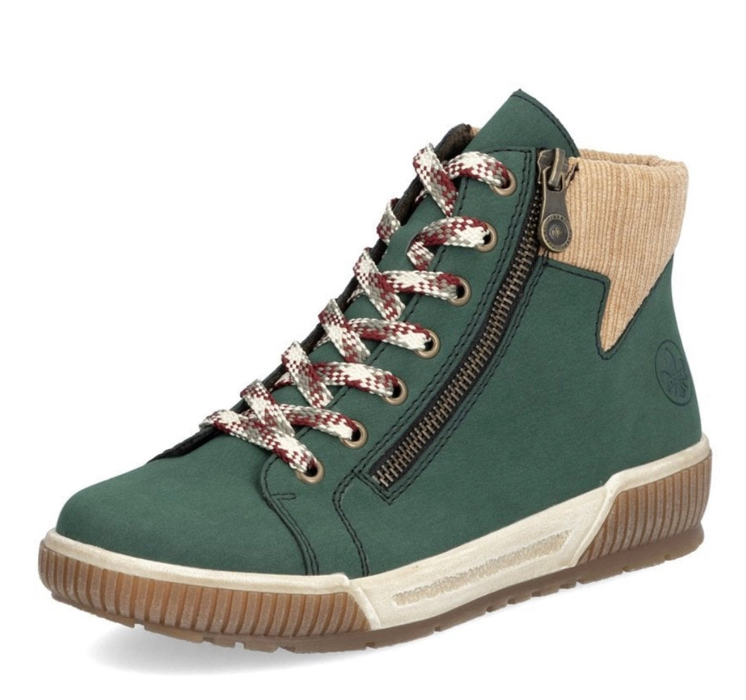 N0709-54 LADIES GREEN MID HEIGHT BOOTS