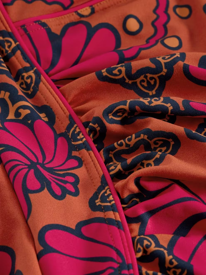 SPLASH CONTROL SWIMSUIT ORANGE MLT