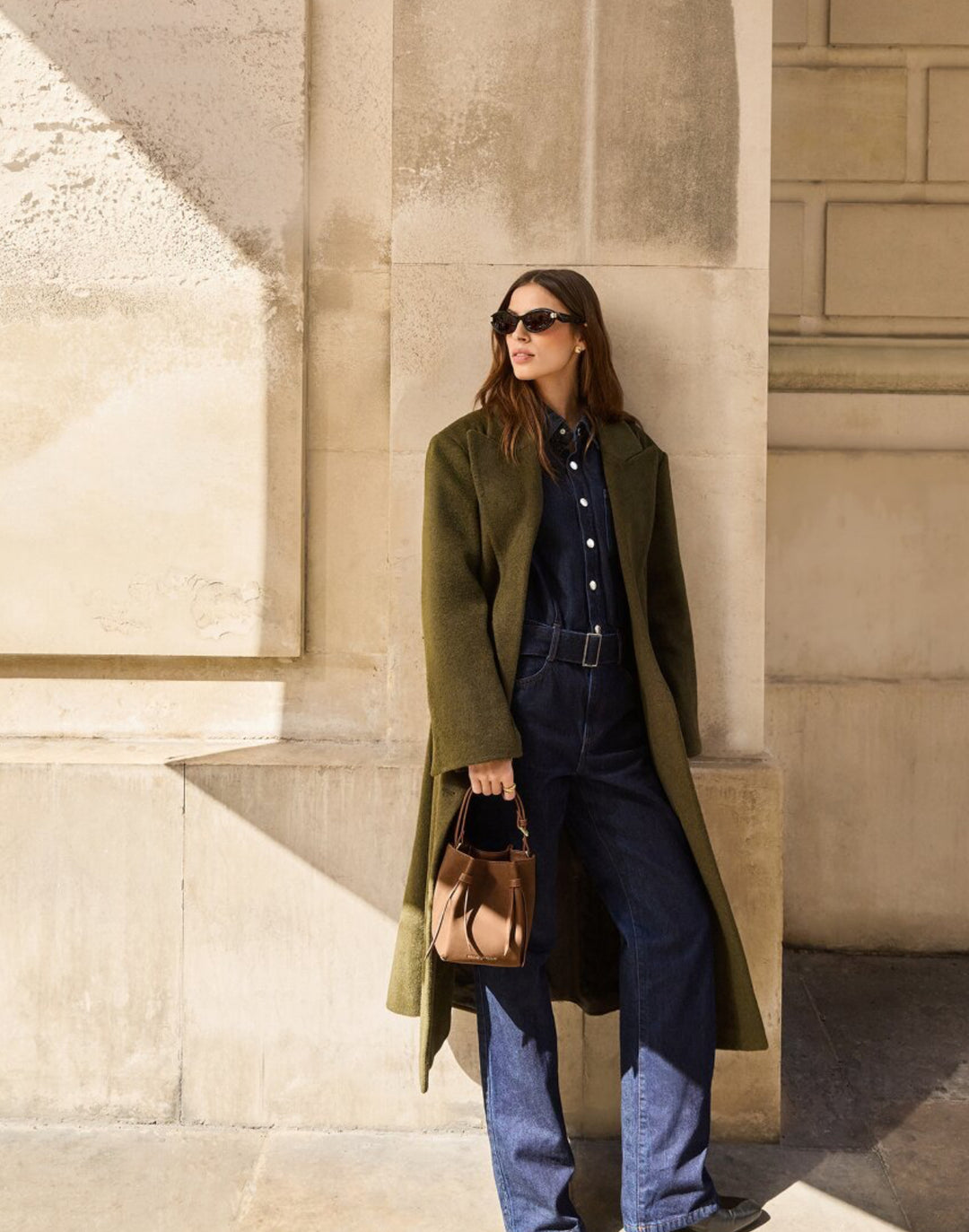 CELINA MINI SUEDETTE BUCKET BAG | CHOCOLATE SUEDETTE