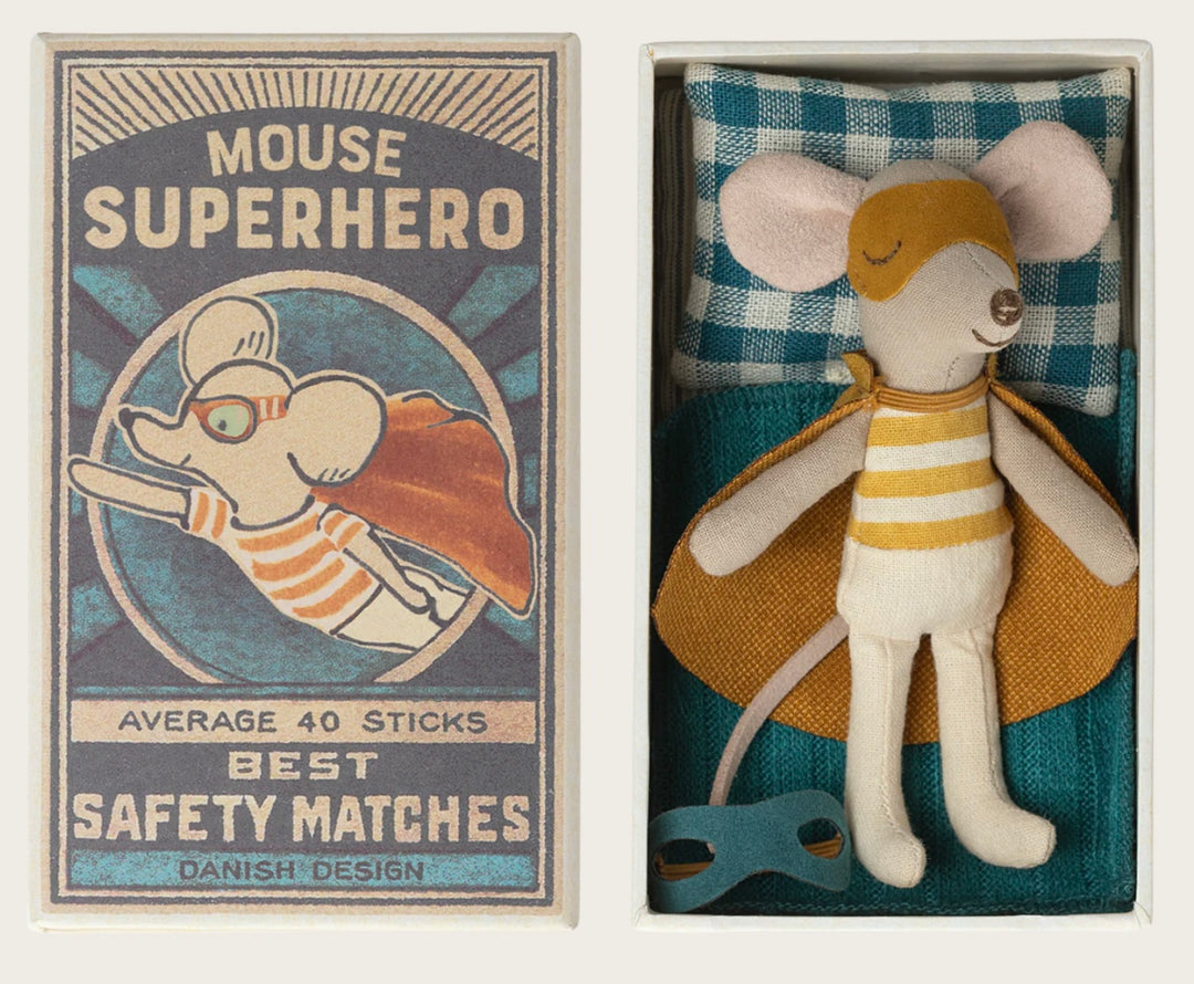 SUPER  HERO MOUSE, LITTLE BROTHER IN MATCHBOX