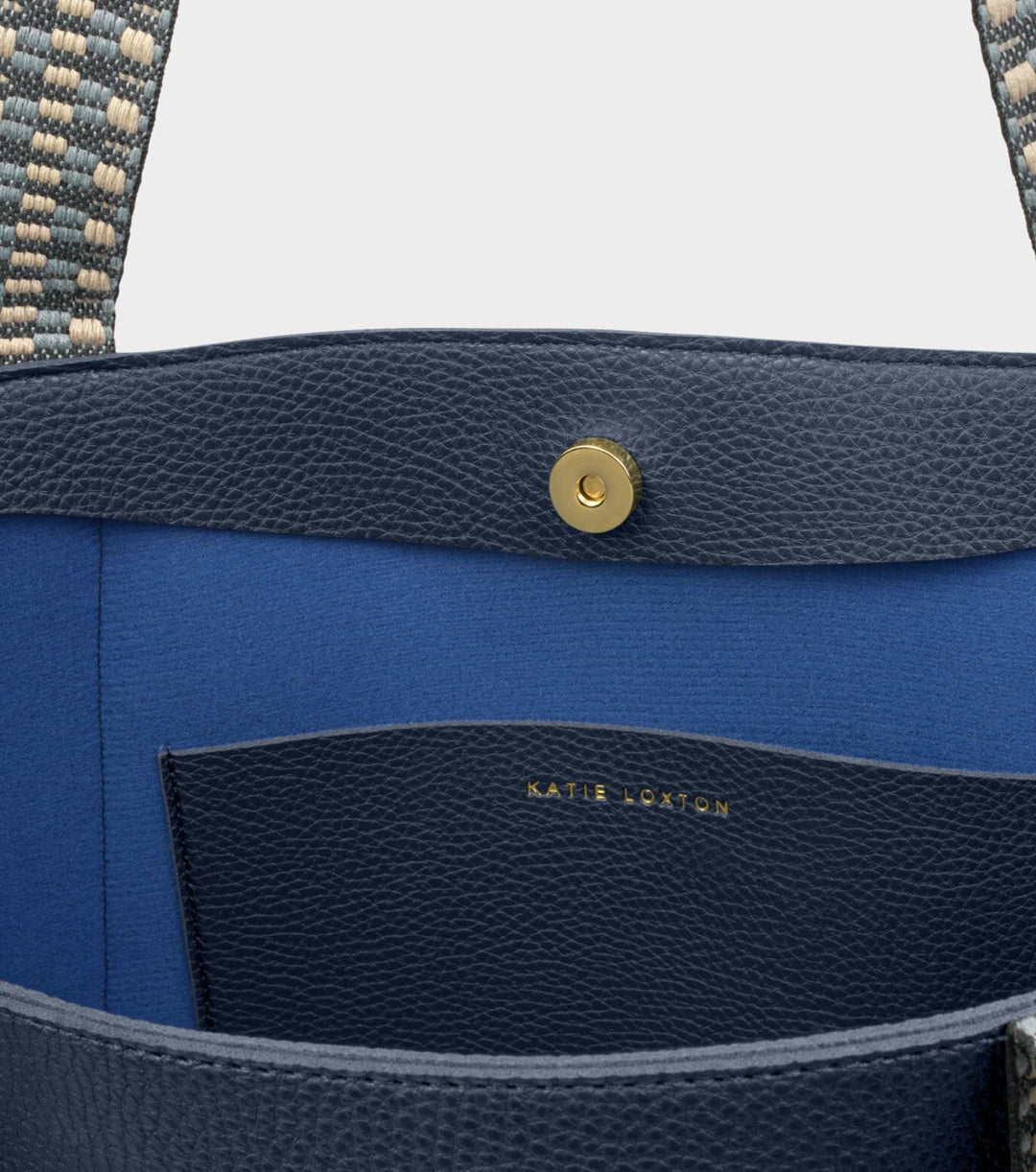 HALLIE TOTE BAG | NAVY