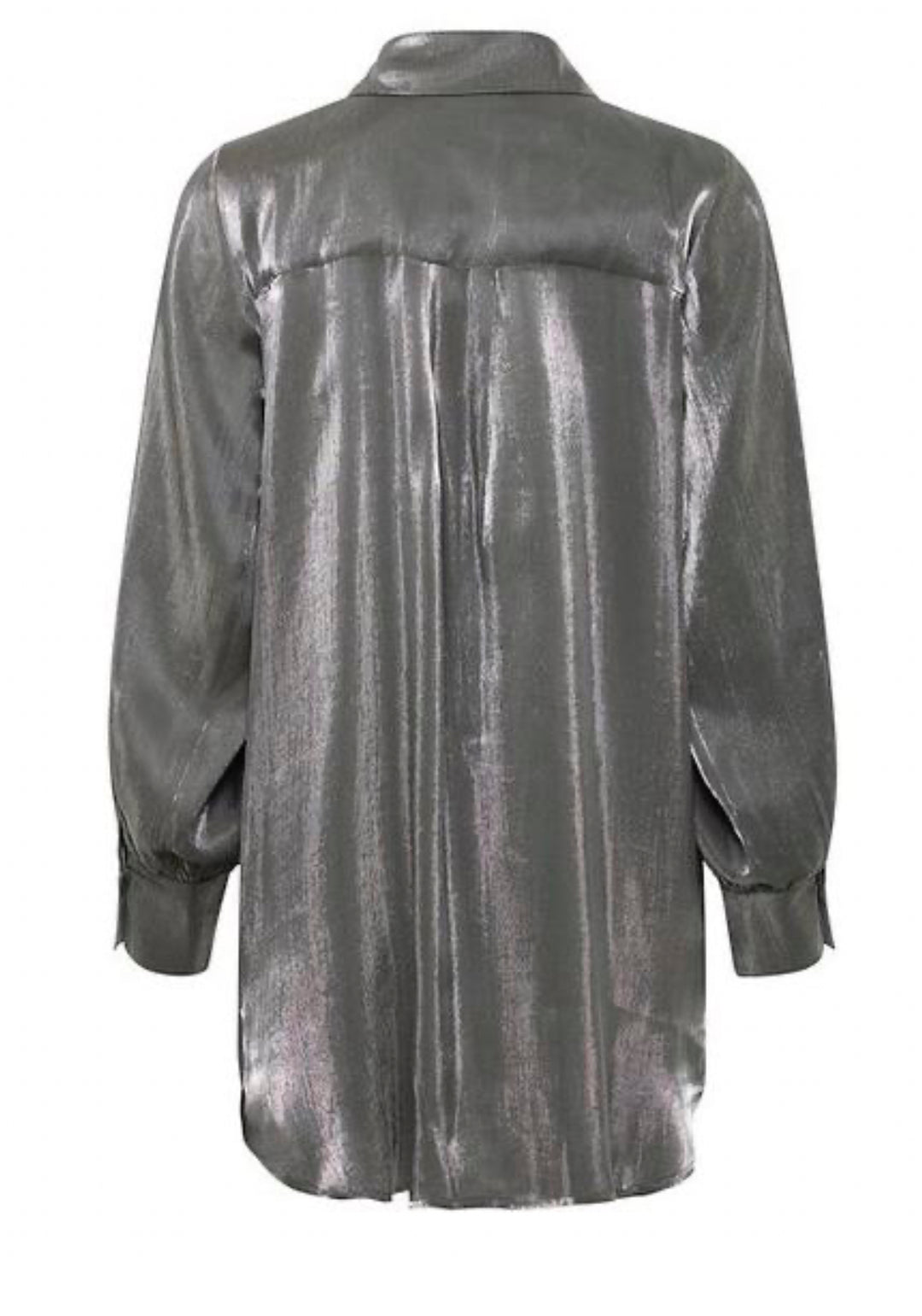 YOLANDA SHIRT GRAY PINSTRIPE