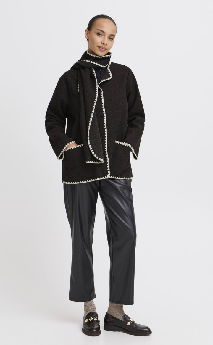 ANATA COATIGAN BLACK MIX