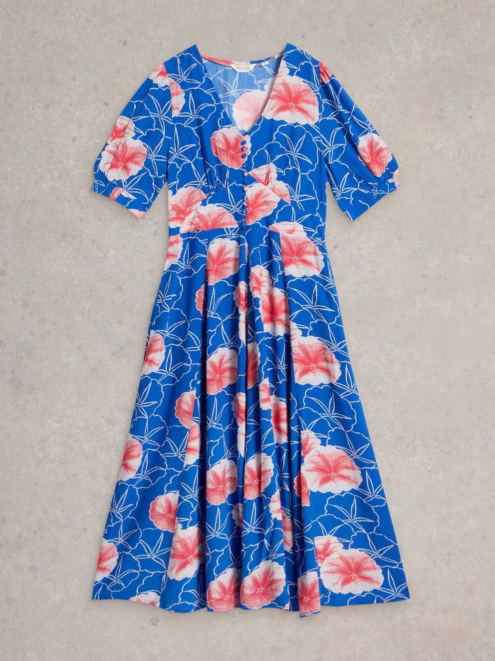 BLUE PRINT HAZEL BIAS CUT DRESS