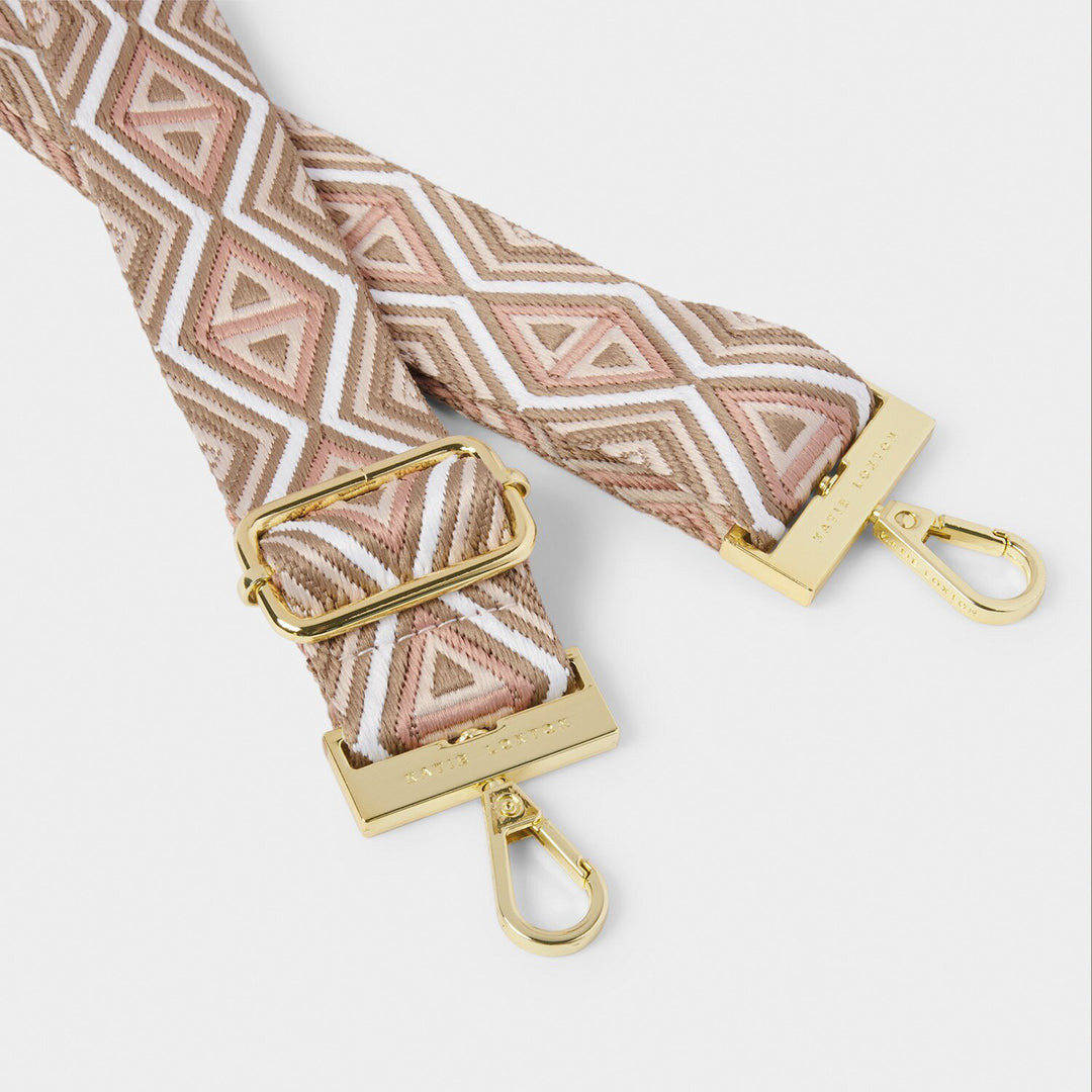 CANVAS STRAP PEONY BLUSH GEOMETRIC