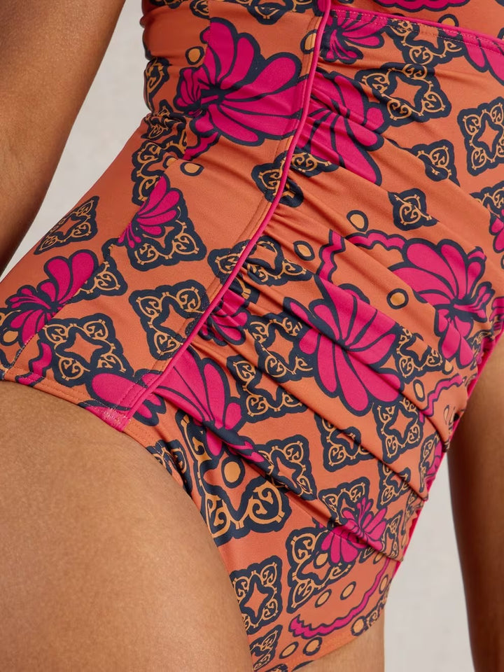 SPLASH CONTROL SWIMSUIT ORANGE MLT