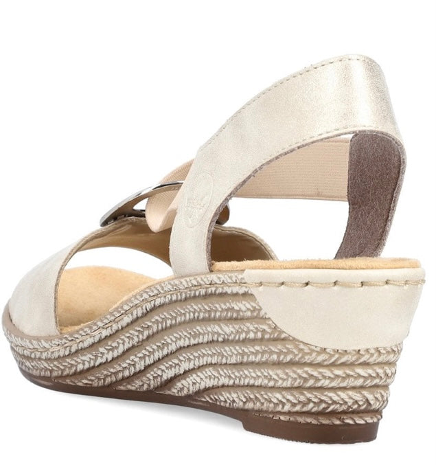 624H6-60 LADIES' SANDALS BEIGE SEITL. ANFLECHTER