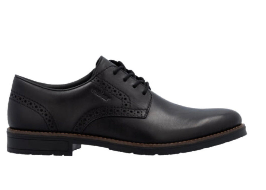 Rieker Men's Black Leather Trainers 14642-00