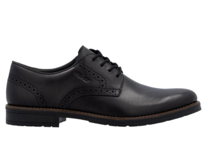 Rieker Men's Black Leather Trainers 14642-00