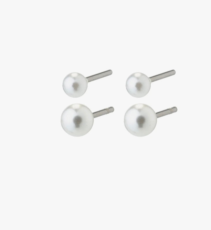DAMARIS PEARL EARRINGS 2-IN-1 SET
