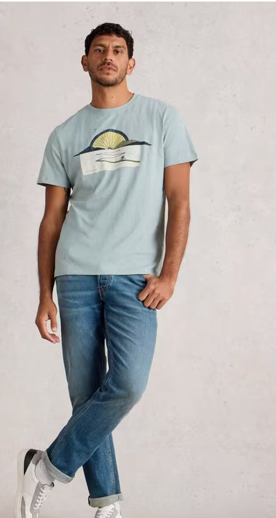 ABERSOCH GRAPHIC BIKE SUN BLUE PRINT