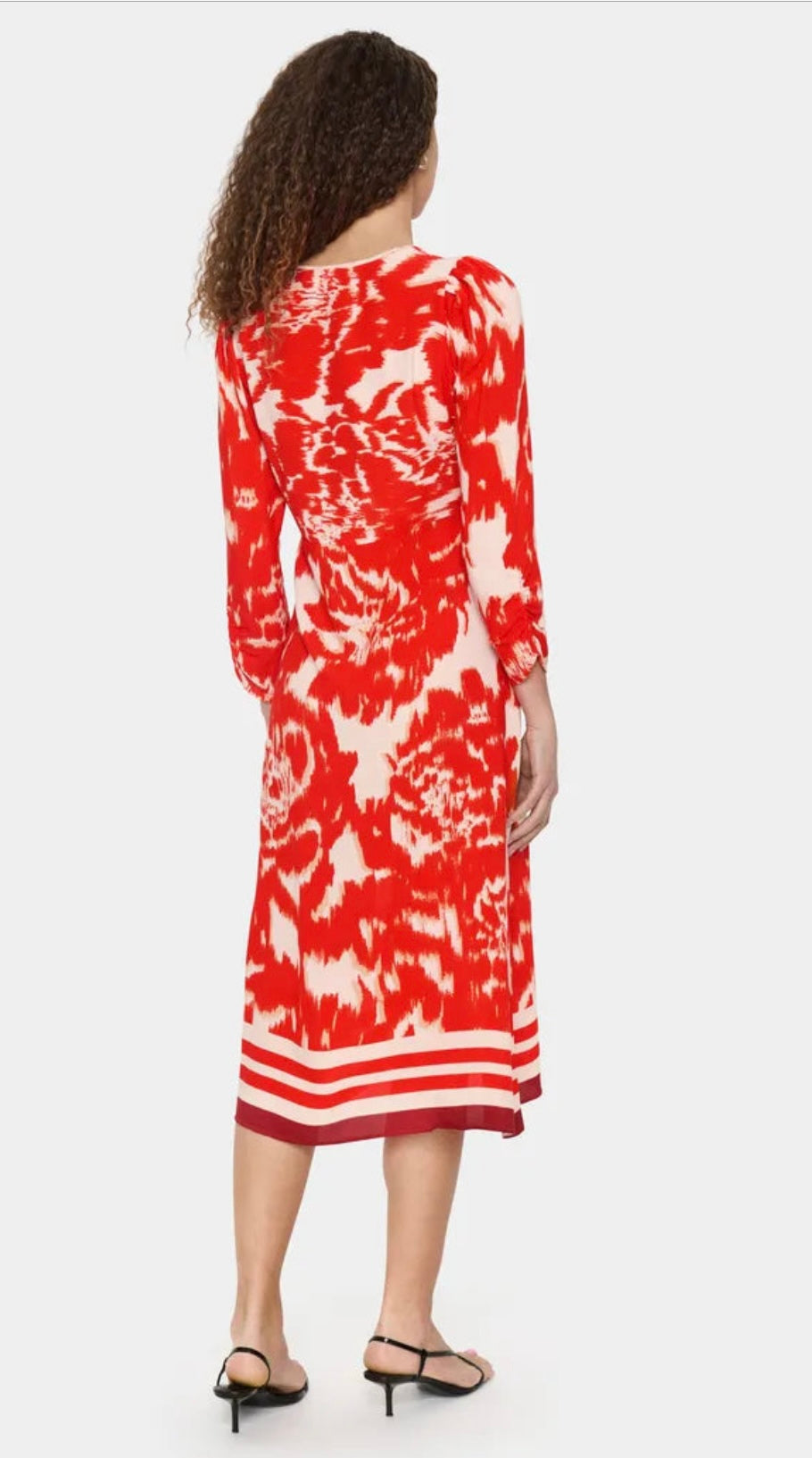 KHLOE DRESS POINCIANA WATER BLOOMS