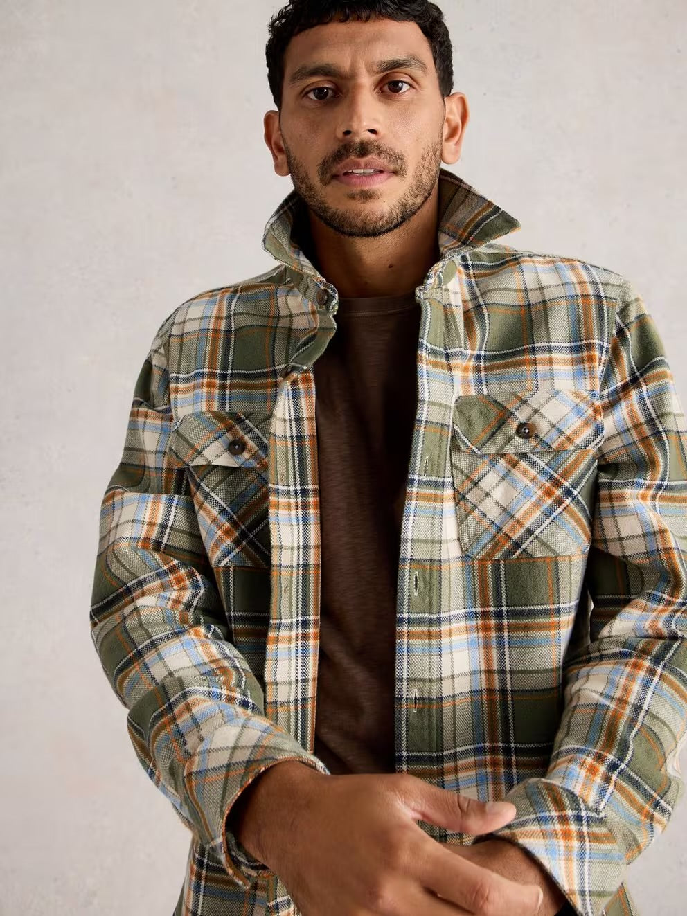 DARWEN CHECK SHIRT GREEN MLT