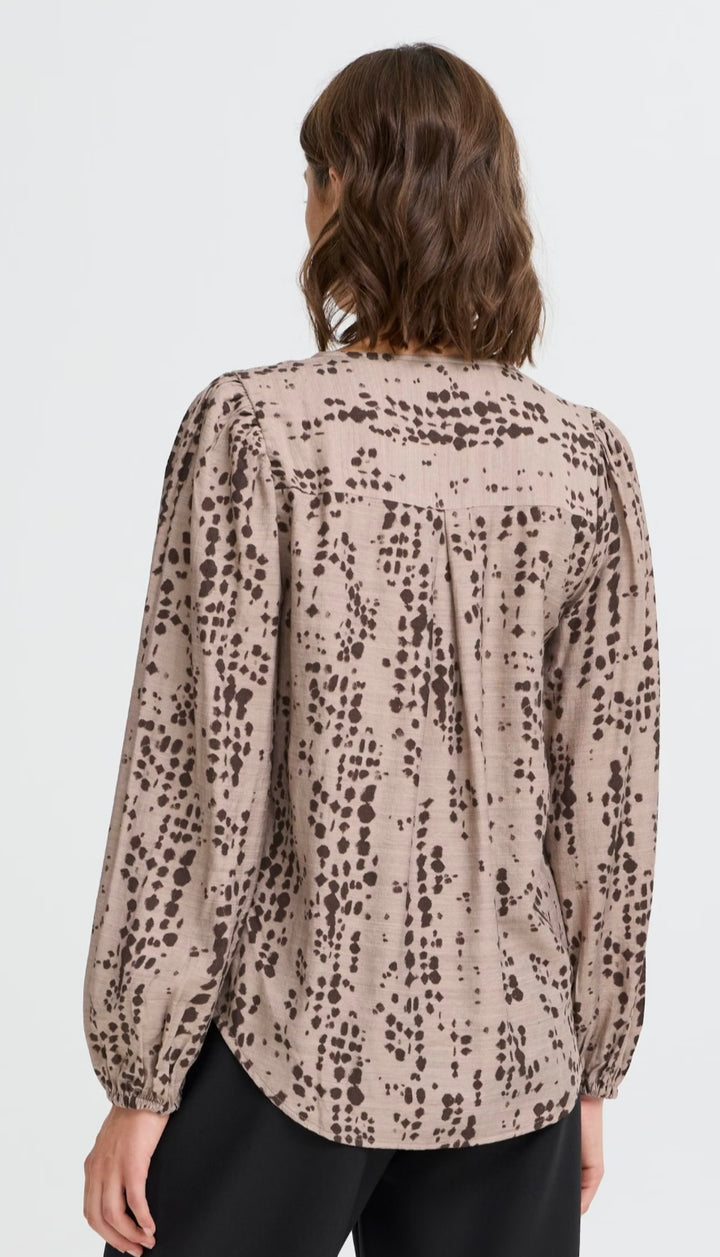 ARIANA BLOUSE MOON ROCK DRIZ DROP