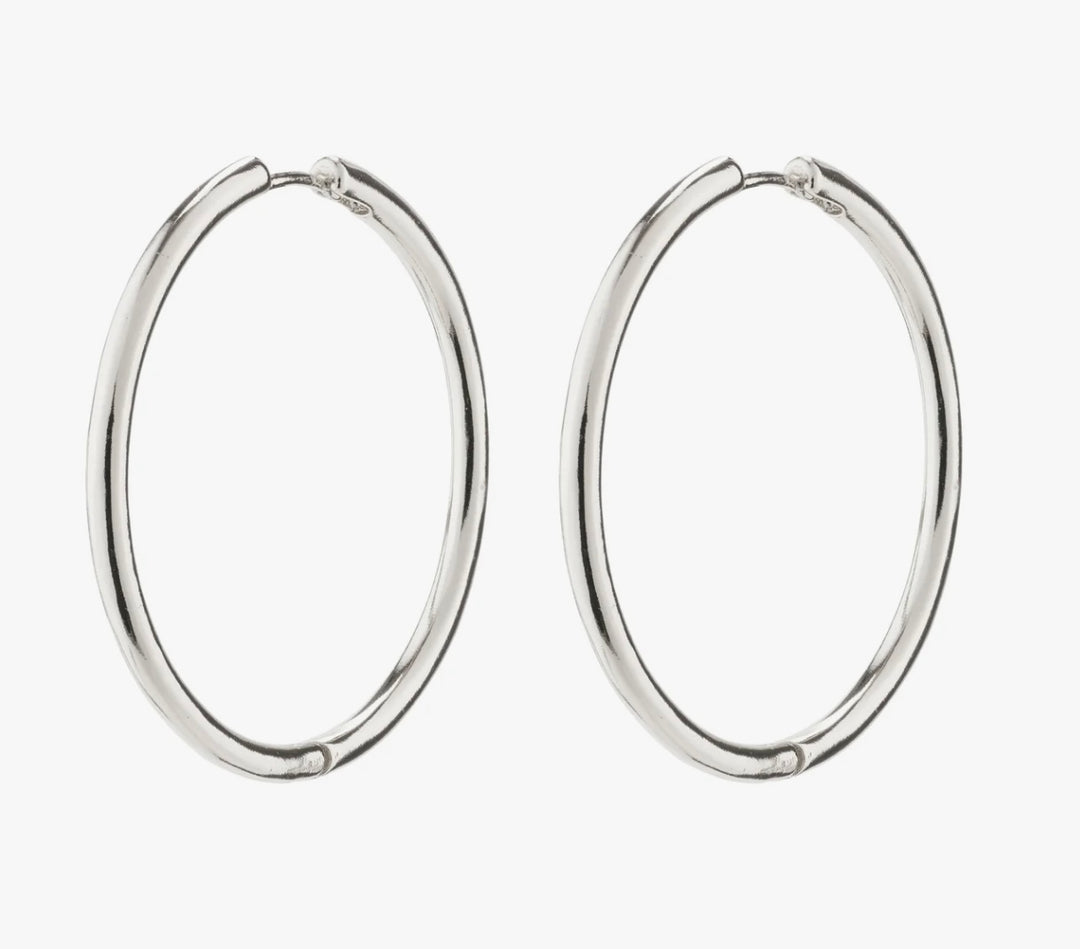 EANNA maxi hoops silver-plated