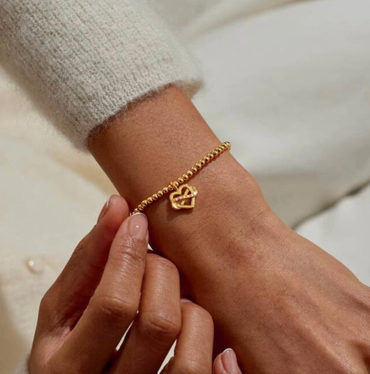 A LITTLE FAMILY IS A GIFT THAT LASTS FOREVER GOLD BRACELET