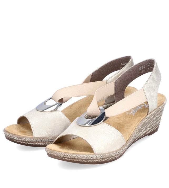 624H6-60 LADIES' SANDALS BEIGE SEITL. ANFLECHTER