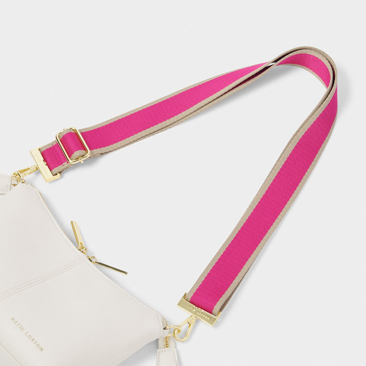 CANVAS STRAP MAGENTA STRIPE 135CM