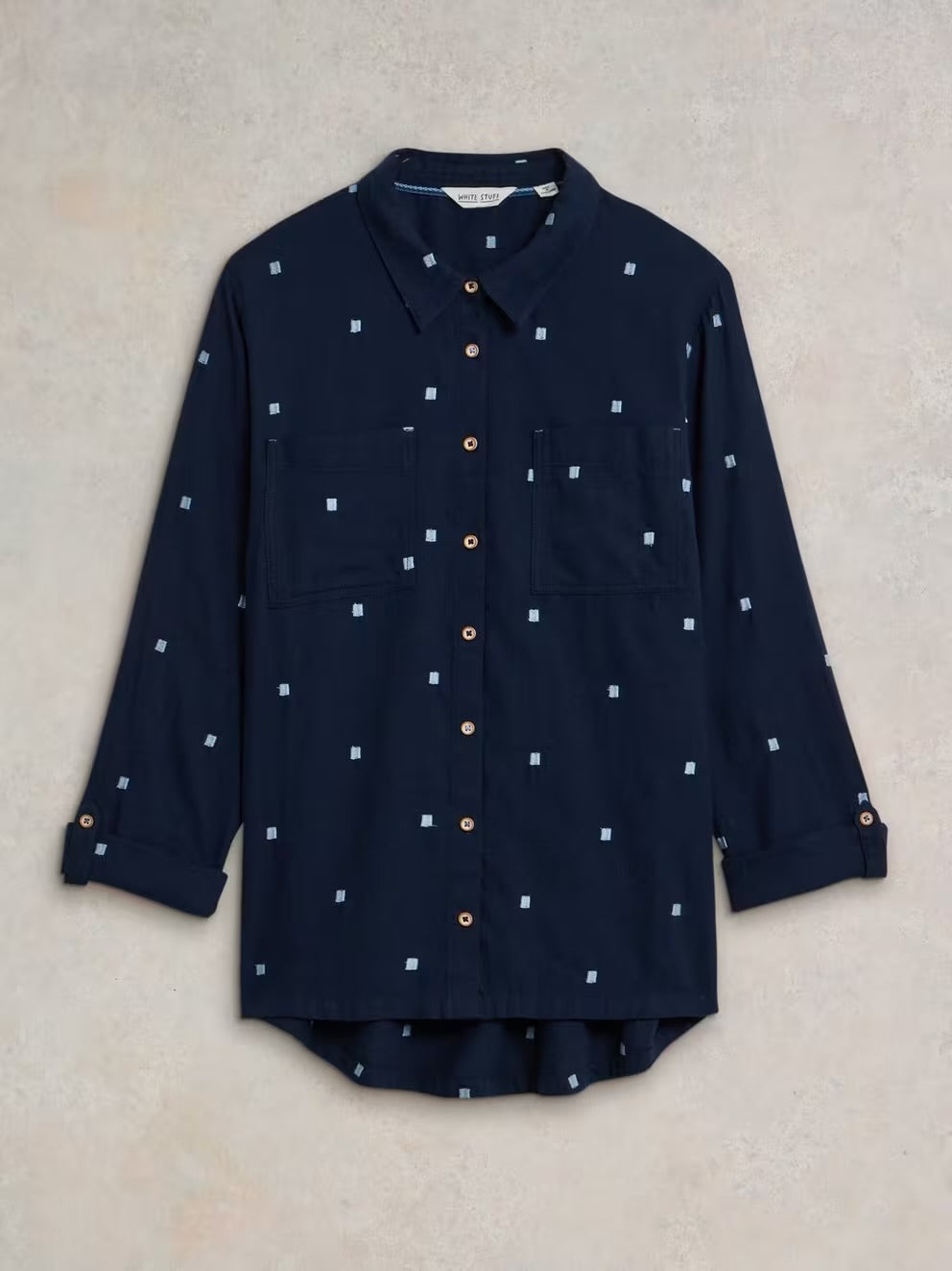 SOPHIE ORGANIC COTTON SHIRT DARK NAVY