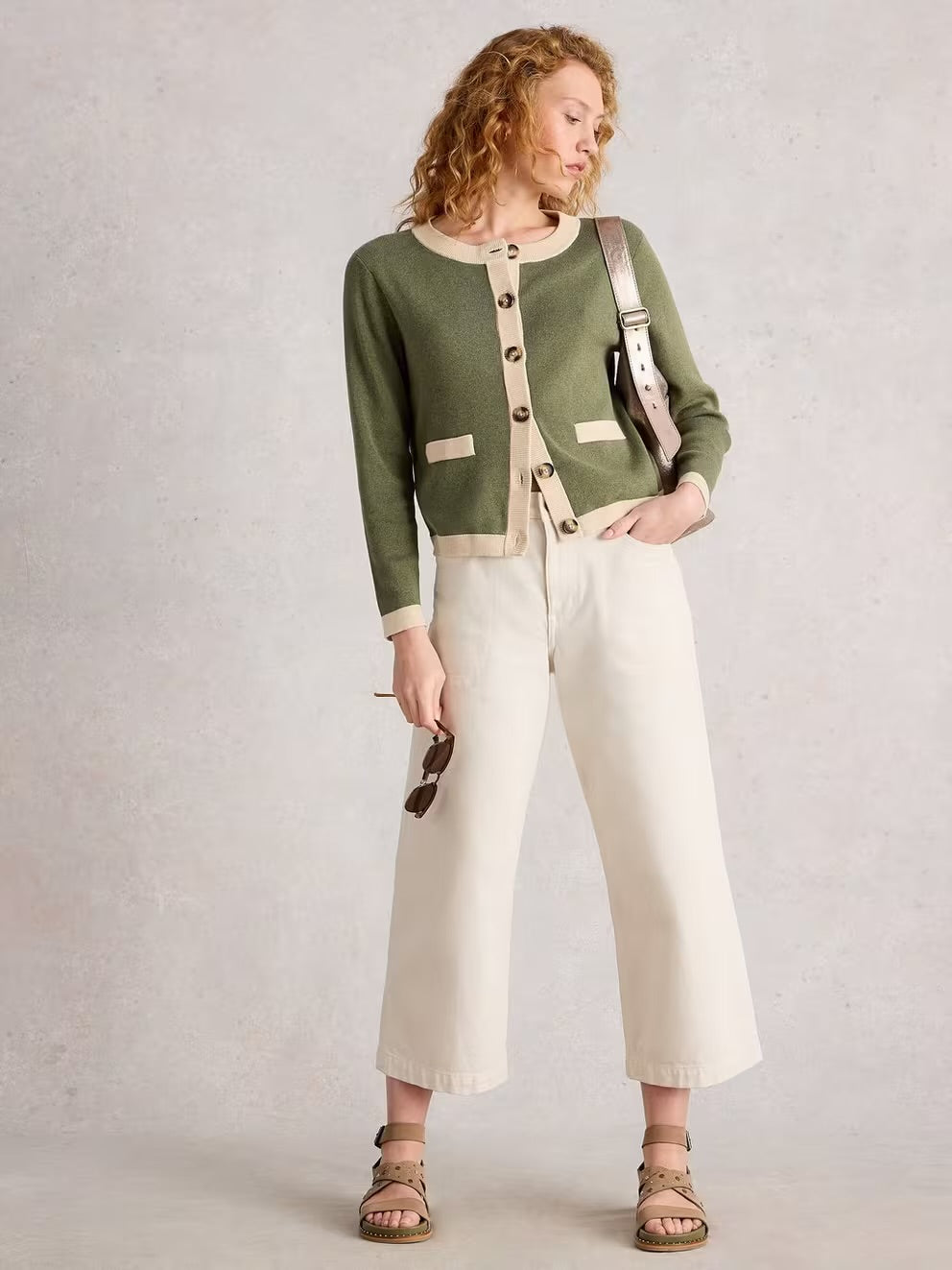 CHARLOTTE CARDI KHAKI GREEN