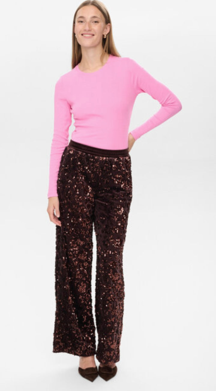 KIMSI TROUSERS BLACK COFFEE