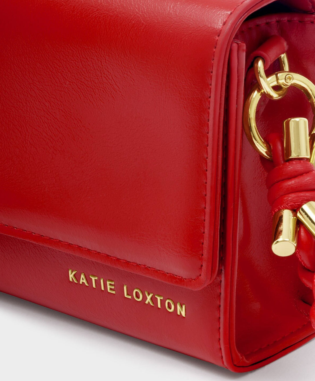 ARDEN BRAIDED MINI BAG | RED