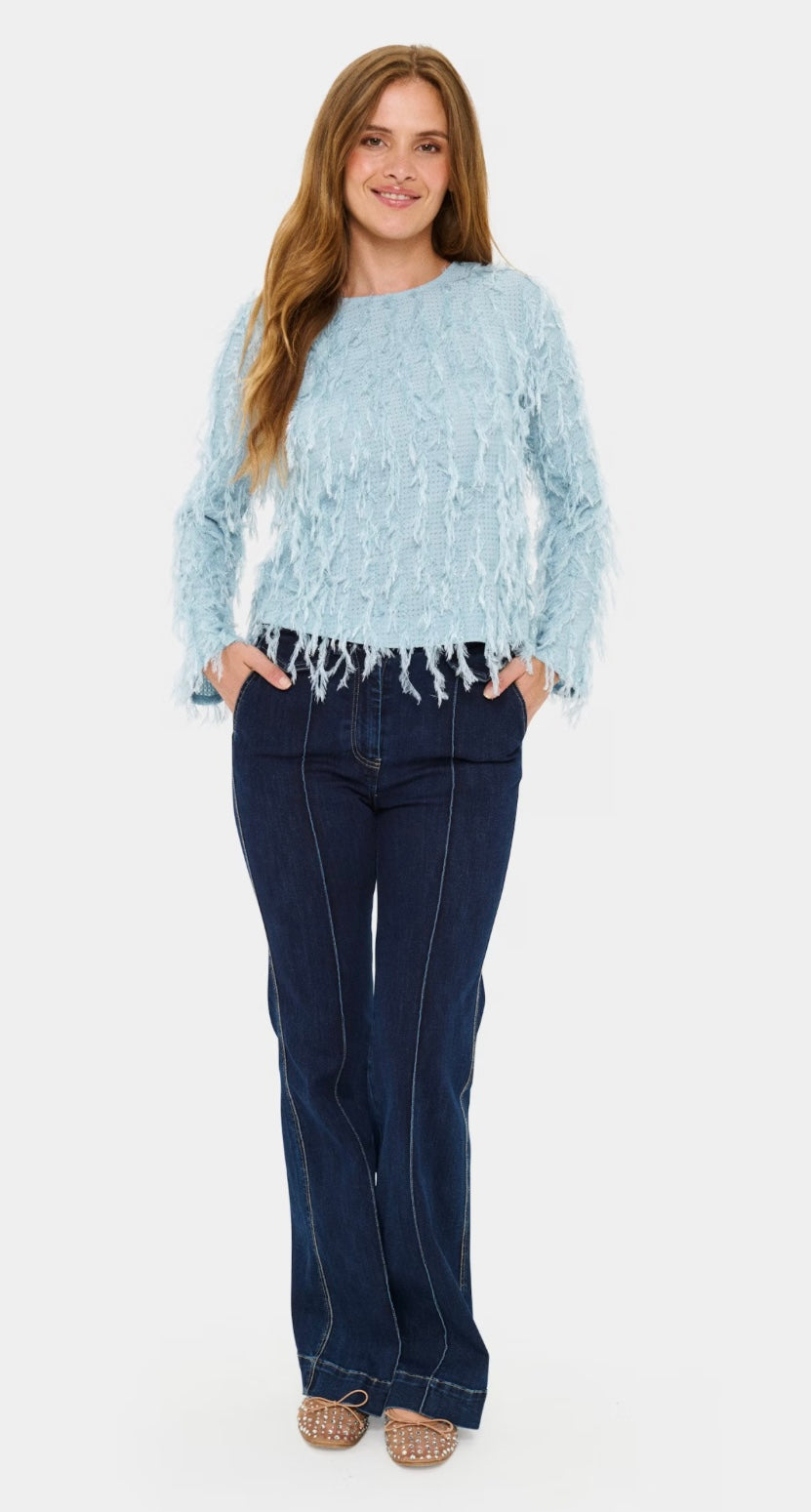 NINETTE SZ BLOUSE STERLING BLUE