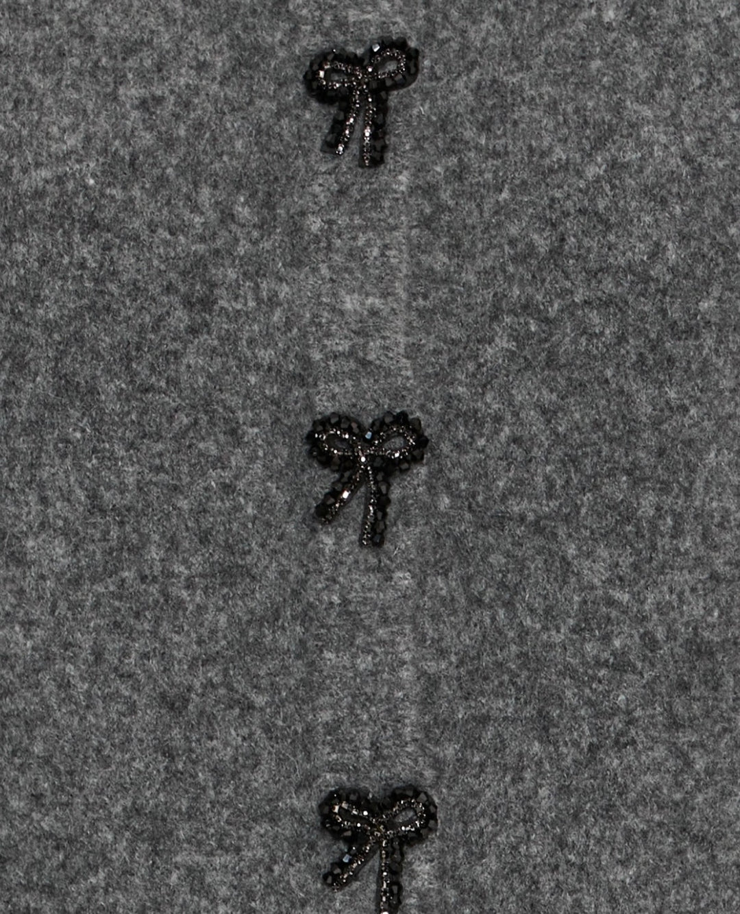 OMEA DECO CARDIGAN DARK GREY MELANGE