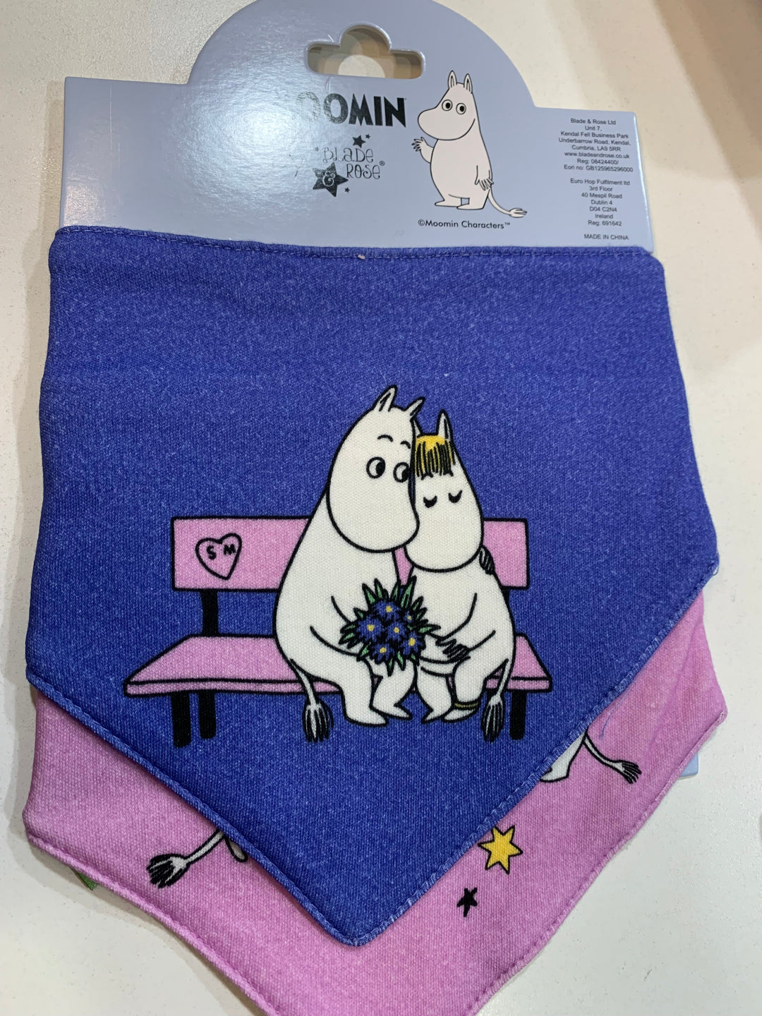 MOOMIN LOVE FOREVER 2PK BIB