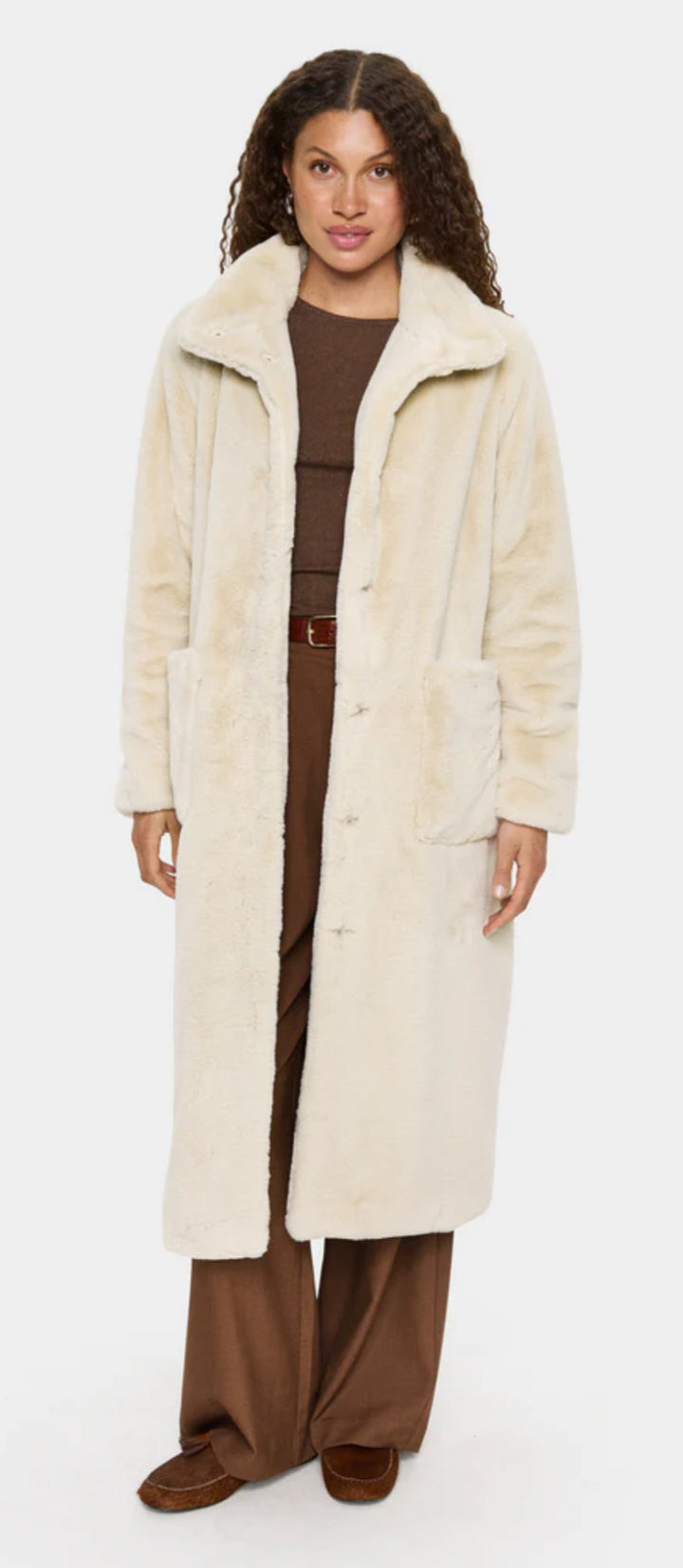 LOES SZ COAT PLAZA TAUPE