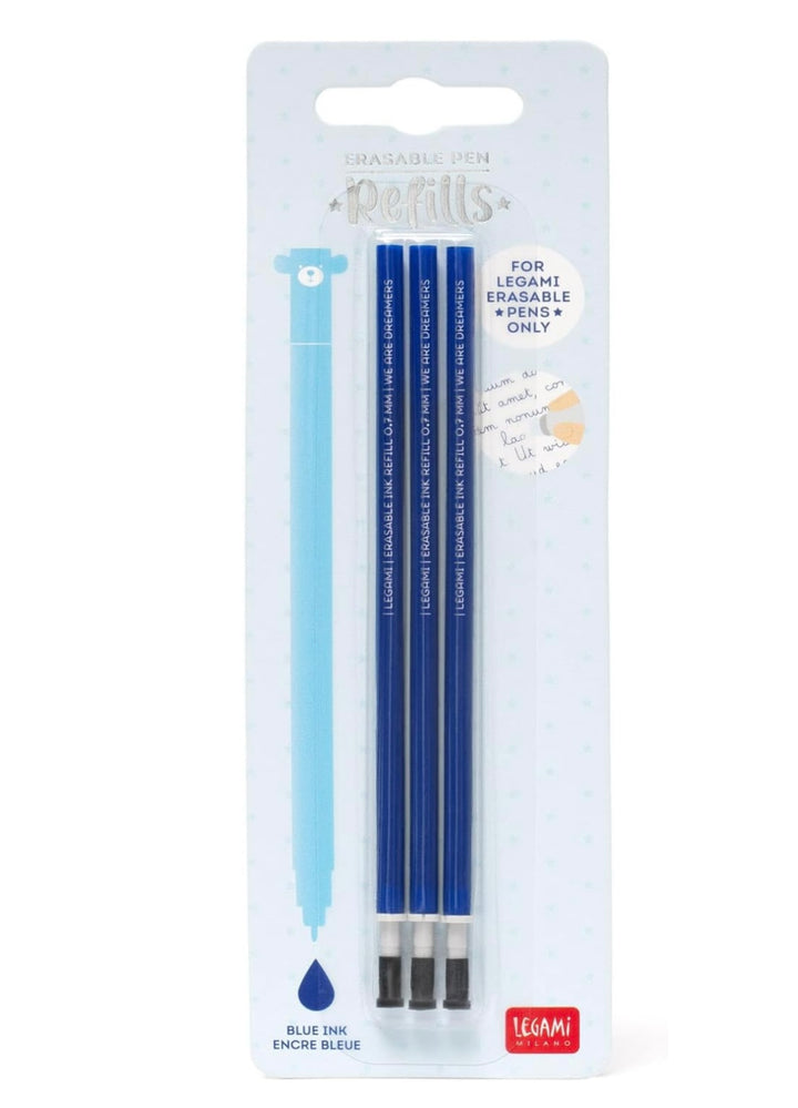 ERASEABLE PEN BLUE INK REFILS