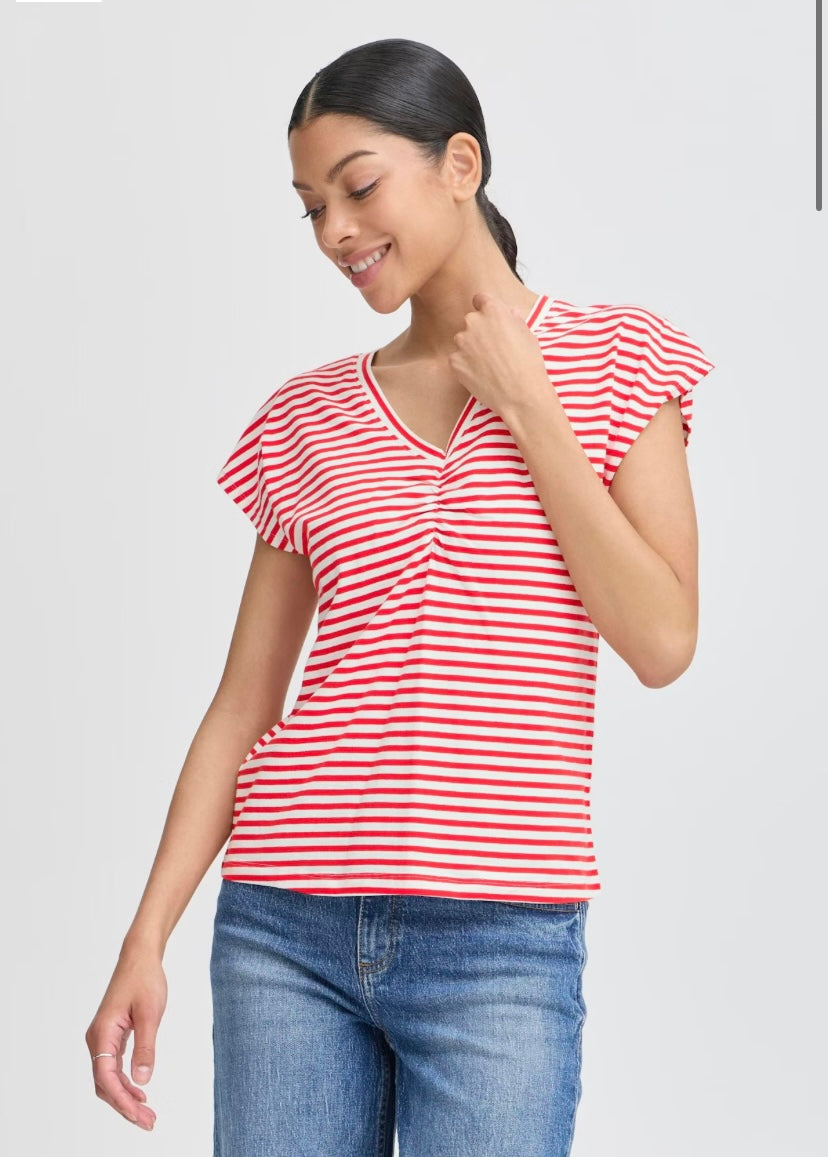 PANDINNA VNECK T-SHIRT PANDINNA FLAME STRIPE MIX