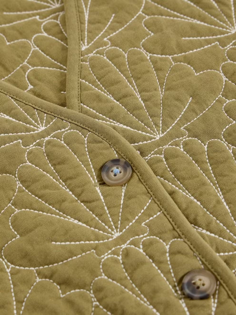 AYRA QUILTED GILET GREEN MLT